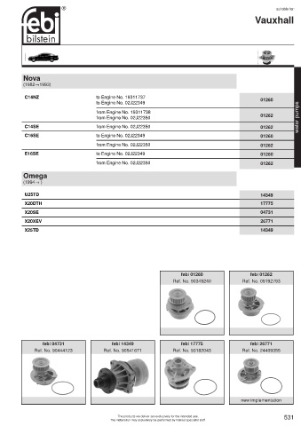 Spare parts cross-references