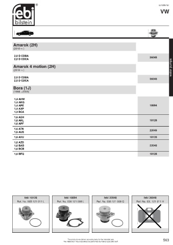 Spare parts cross-references