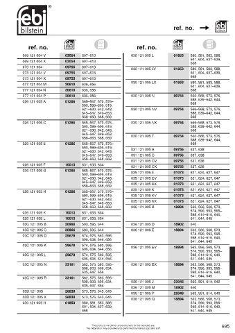 Spare parts cross-references