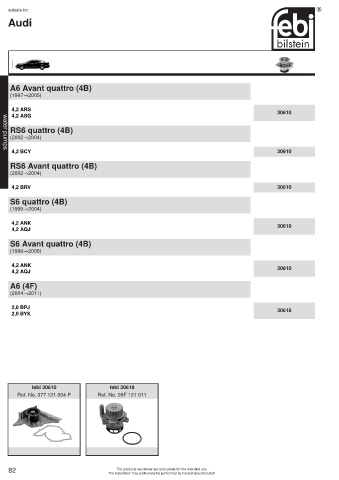 Spare parts cross-references