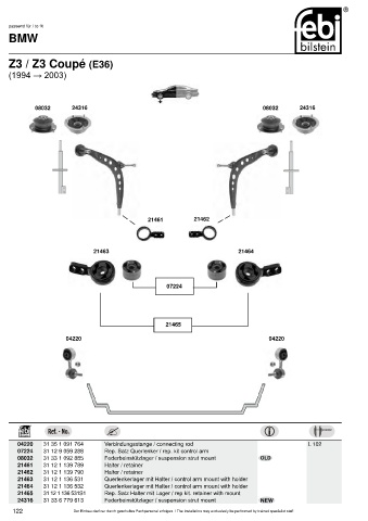 Spare parts cross-references