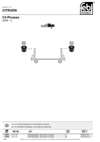 Spare parts cross-references