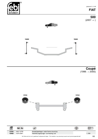 Spare parts cross-references