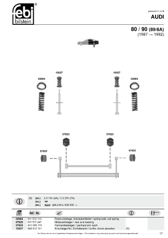 Spare parts cross-references