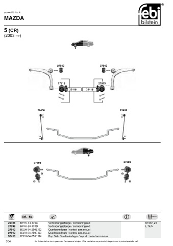 Spare parts cross-references