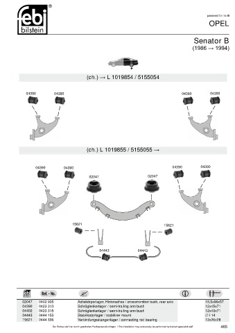 Spare parts cross-references