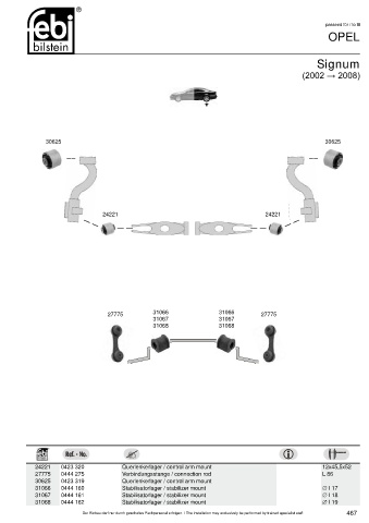 Spare parts cross-references