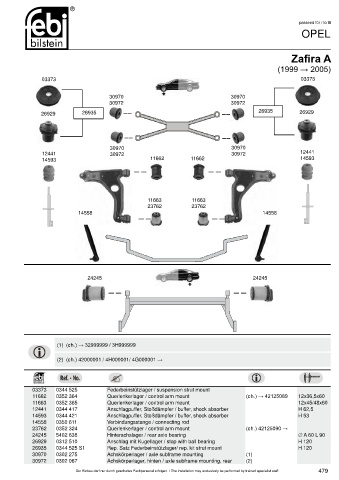 Spare parts cross-references