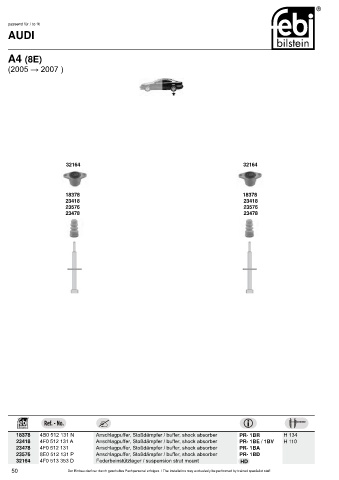 Spare parts cross-references