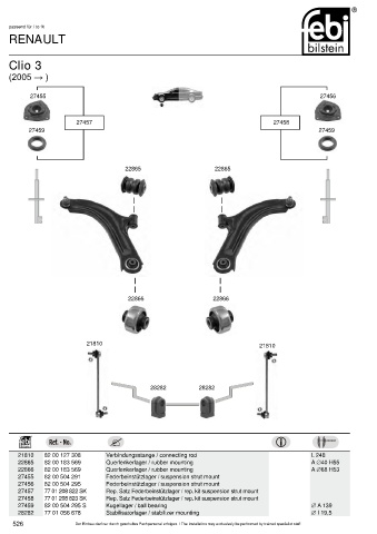 Spare parts cross-references