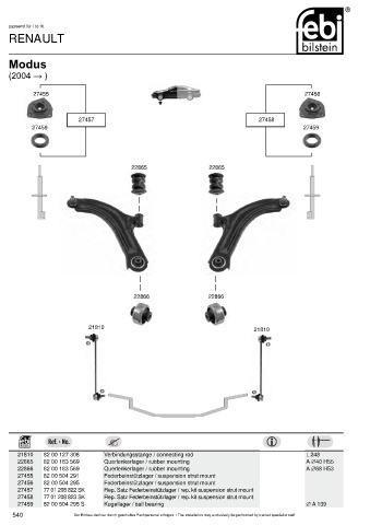 Spare parts cross-references