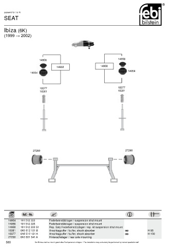 Spare parts cross-references