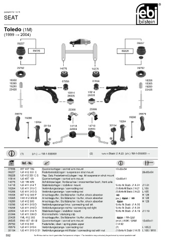 Spare parts cross-references