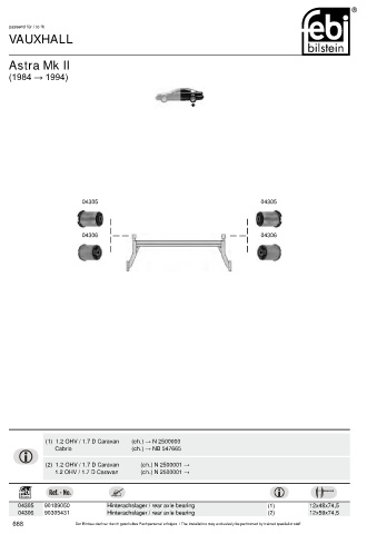 Spare parts cross-references