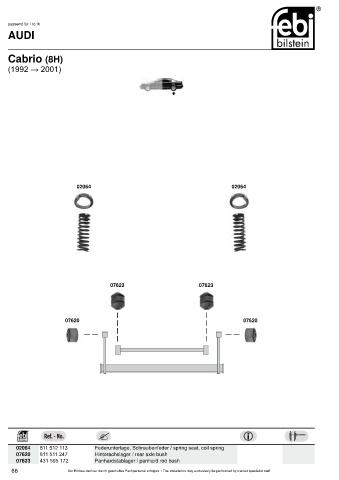 Spare parts cross-references