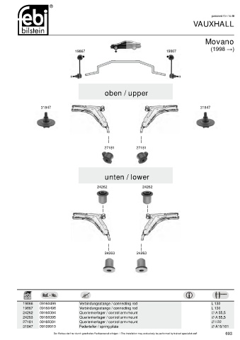 Spare parts cross-references