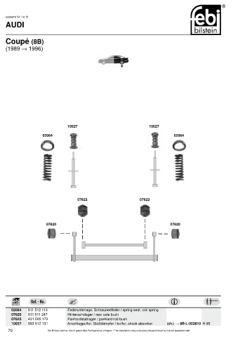 Spare parts cross-references