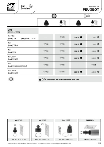 Spare parts cross-references