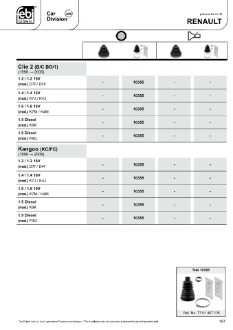 Spare parts cross-references