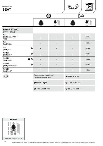 Spare parts cross-references