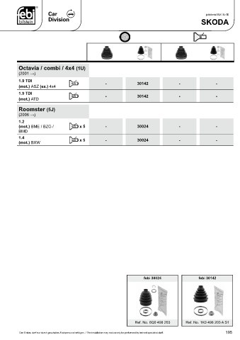 Spare parts cross-references