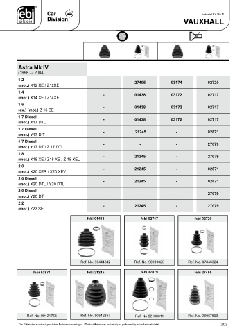 Spare parts cross-references