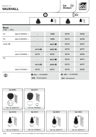 Spare parts cross-references