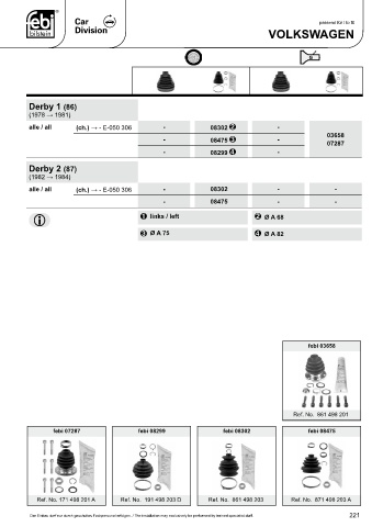 Spare parts cross-references