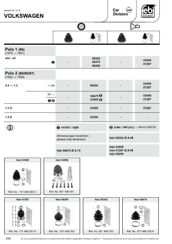 Spare parts cross-references