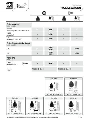 Spare parts cross-references