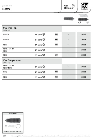 Spare parts cross-references