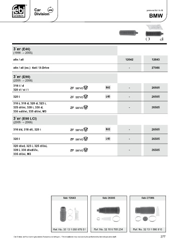 Spare parts cross-references