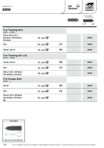 Spare parts cross-references