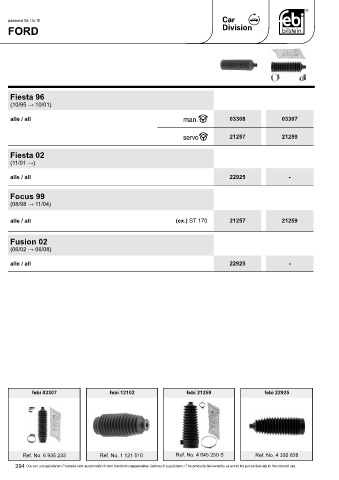 Spare parts cross-references