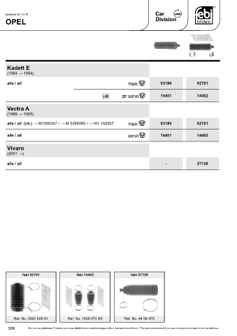 Spare parts cross-references