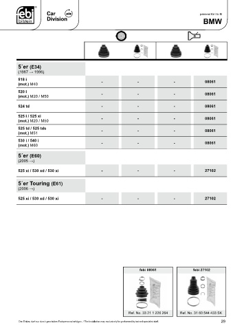 Spare parts cross-references