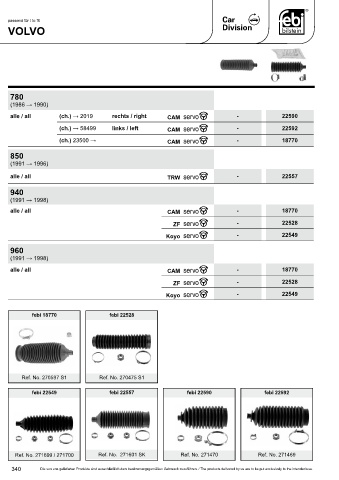 Spare parts cross-references