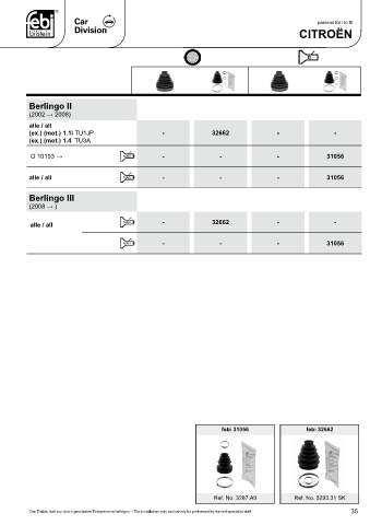 Spare parts cross-references