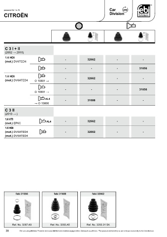 Spare parts cross-references