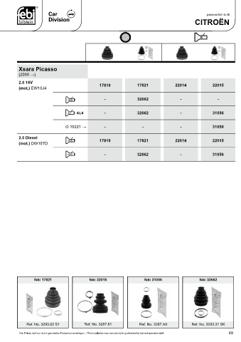 Spare parts cross-references