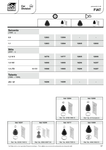 Spare parts cross-references