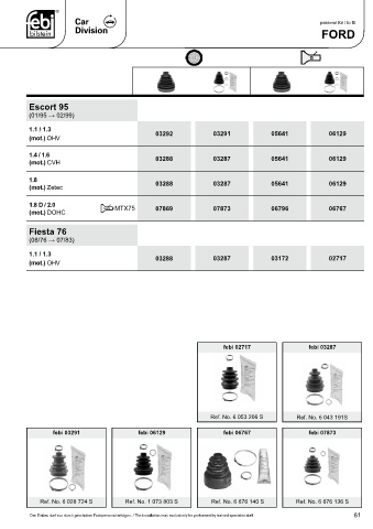 Spare parts cross-references