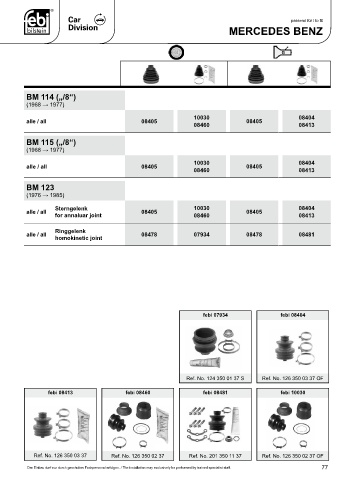 Spare parts cross-references