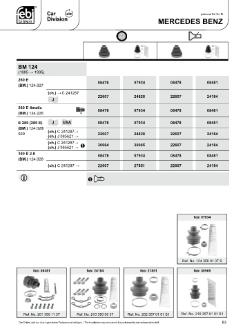 Spare parts cross-references