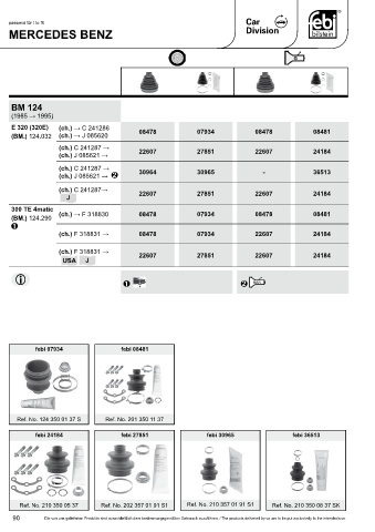 Spare parts cross-references