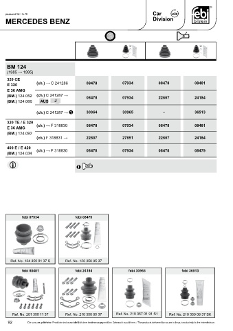 Spare parts cross-references