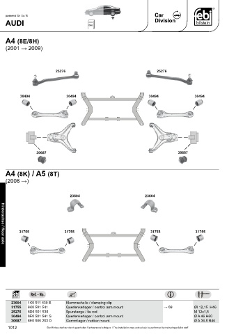 Spare parts cross-references