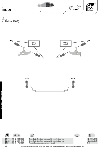 Spare parts cross-references