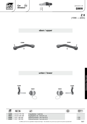 Spare parts cross-references