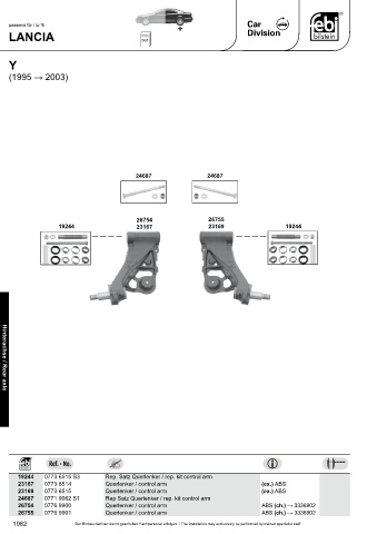 Spare parts cross-references